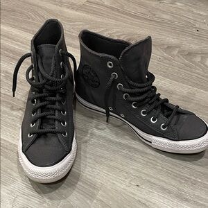 Converse Gray High-Top Sneakers